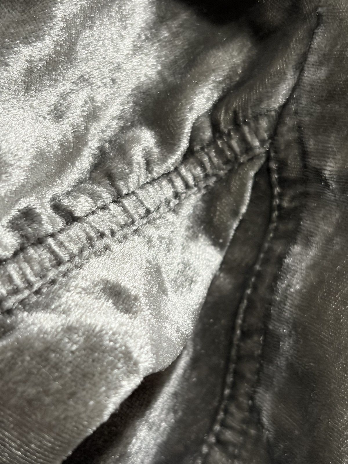 Free People Free People Jacket Velvet Bomber Full Zip Ruched Sleeves Size XS / US 0-2 / IT 36-38 - 7 Thumbnail