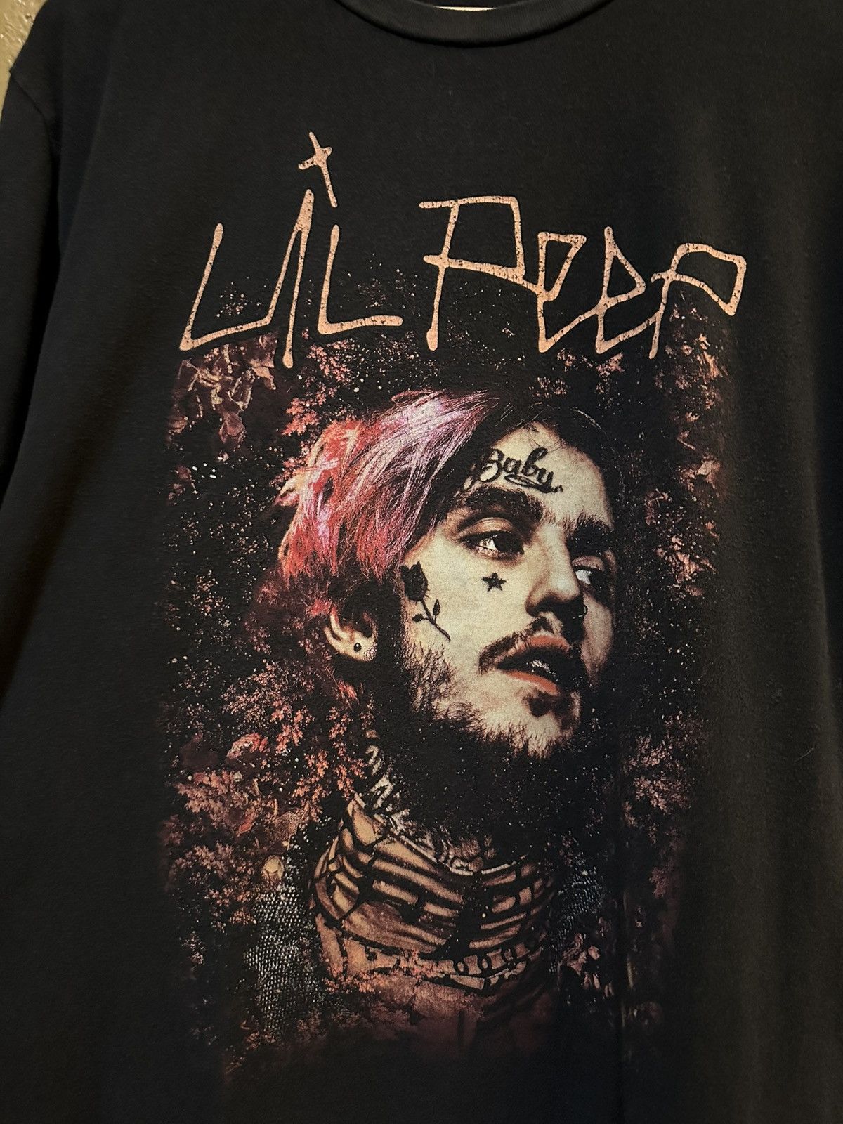Lil Peep rare Lil Peep Portrait tee shirt large GothBoiClique Size US L / EU 52-54 / 3 - 2 Thumbnail