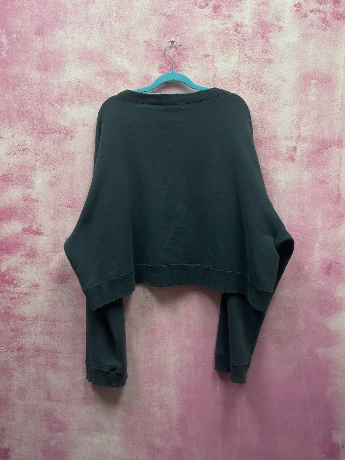 Designer × Japanese Brand × Undercover Undercover AW17 Human Control System Cropped Green Sweater Size US L / EU 52-54 / 3 - 3 Thumbnail