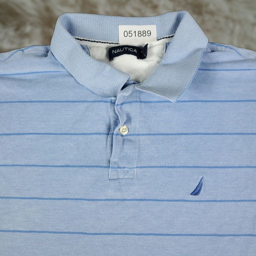 Nautica Nautica Polo Shirt Mens XL Blue Striped Casual Short Sleeve Activewear Size US XL / EU 56 / 4 - 1 Thumbnail