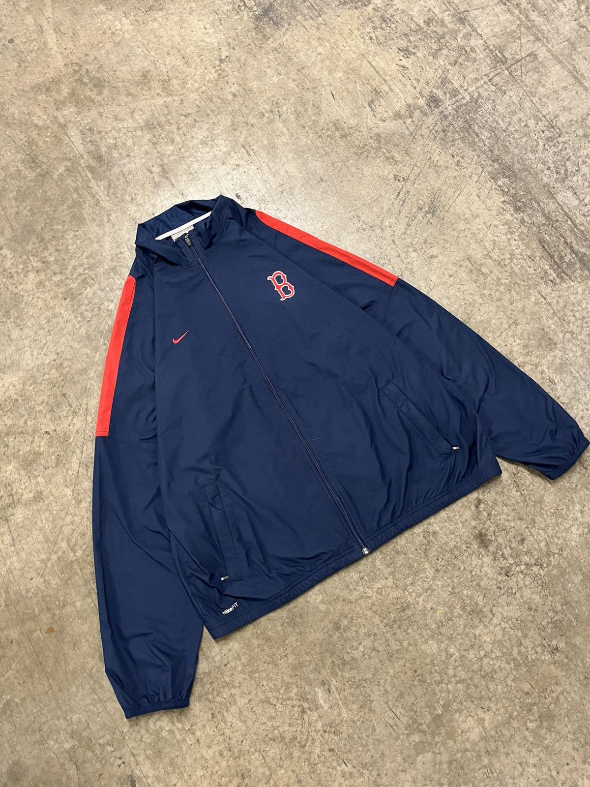 Nike × Vintage Nike Boston Red Sox lightweight pull over hype rare sports Size US XL / EU 56 / 4 - 1 Thumbnail