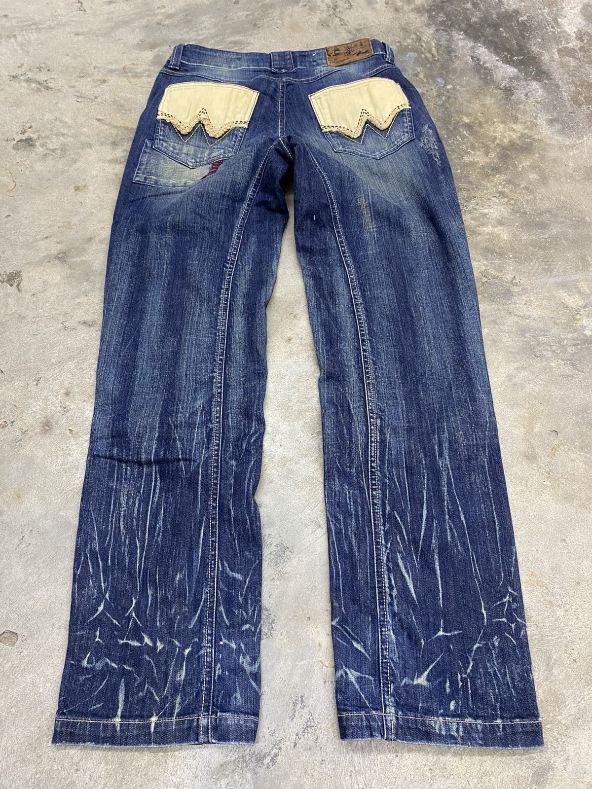 If Six Was Nine × Le Grande Bleu (L.G.B.) 💥bindding offer💥 japan grunge distress bigtrain pant Size US 31 - 3 Thumbnail