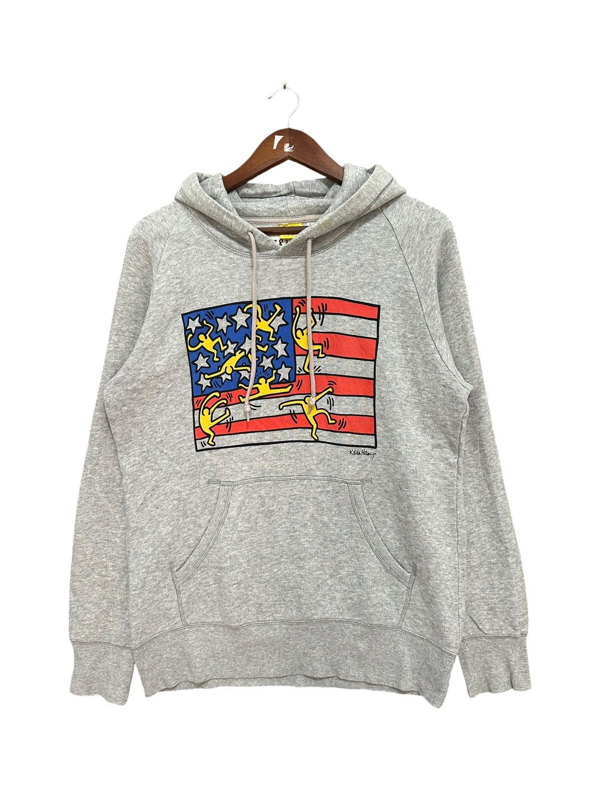 Uniqlo Uniqlo Keith Haring American Flag Hoodie Size US L / EU 52-54 / 3 - 1 Thumbnail
