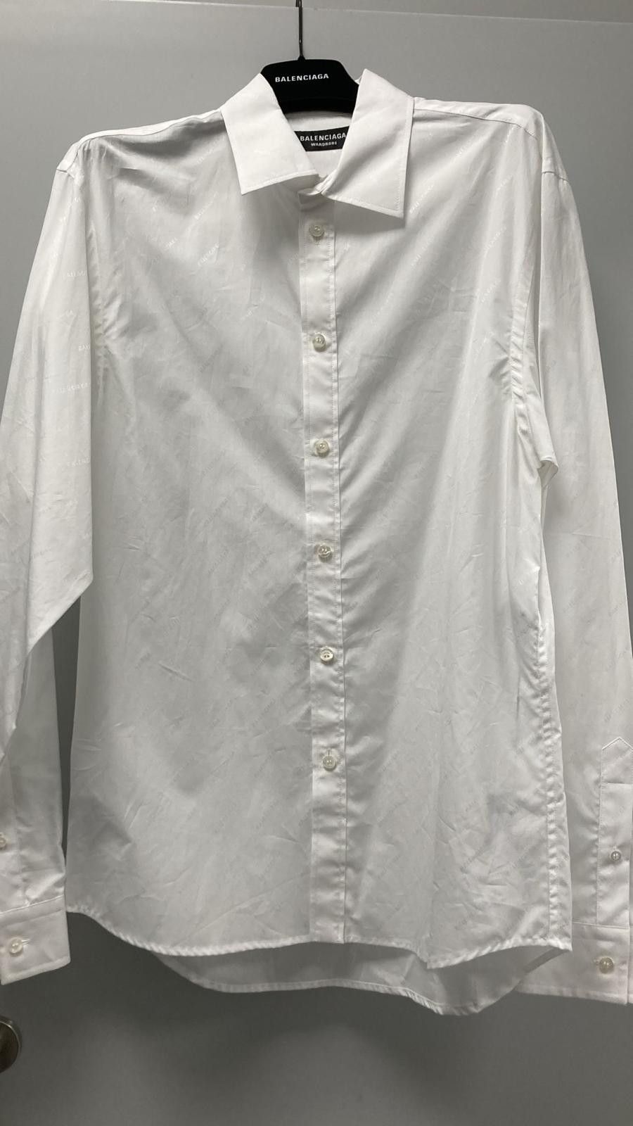 Balenciaga o1la1rc1a1124 Regular Shirt in White Size US XS / EU 42 / 0 - 1 Thumbnail