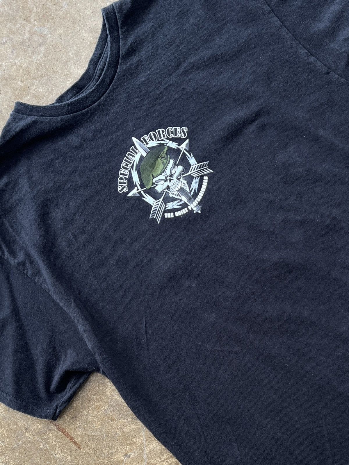 Vintage Special Forces De Oppresso Liber Military Skull Tee XL Size US XL / EU 56 / 4 - 4 Thumbnail