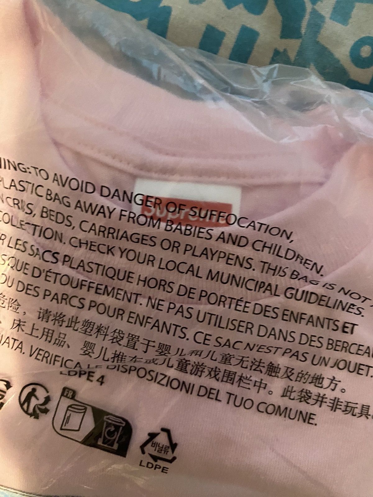 Supreme Supreme Liberty Tee Light Pink Size Large Size US L / EU 52-54 / 3 - 5 Thumbnail