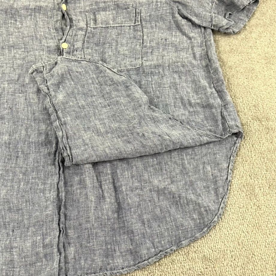 Vintage CP SHADES Shirt Mens Large Blue 100% Linen Button Up Summer Casual USA Shirt Men Large Blue Linen Button-Up Short Sleeve Casual USA Size US L / EU 52-54 / 3 - 6 Thumbnail