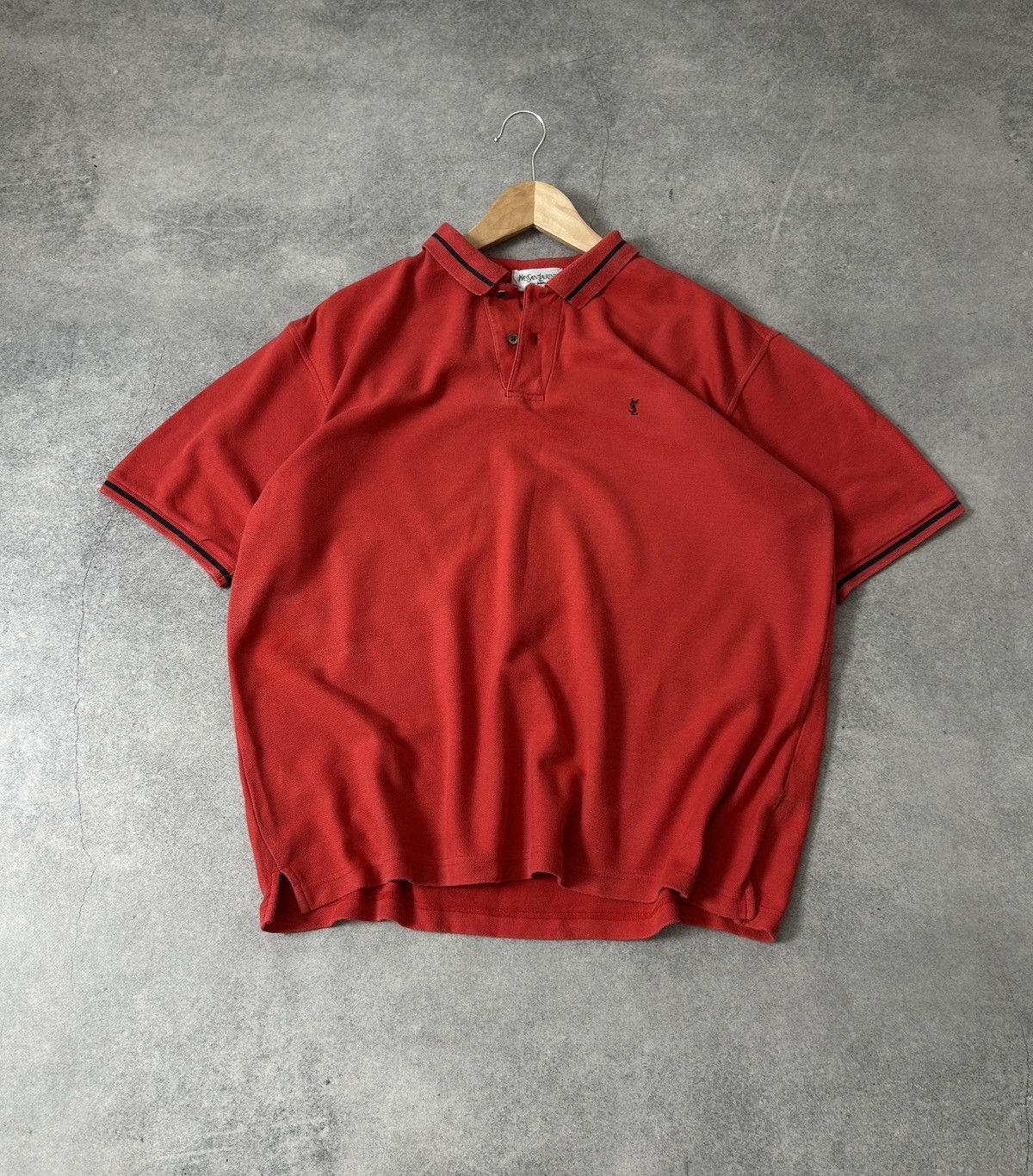 Yves Saint Laurent Yves Saint Laurent Red luxury polos mens Size US XL / EU 56 / 4 - 1 Thumbnail