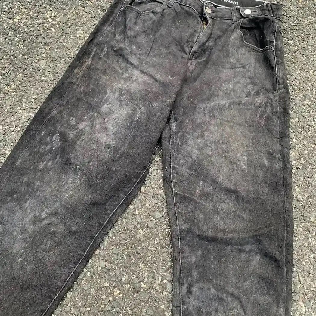 Alexander Wang × Designer × Vintage ALEXANDER WANG TROUSERS STRETCHABLE SPRING WAIST DIRTY FADED Size US 29 - 6 Thumbnail