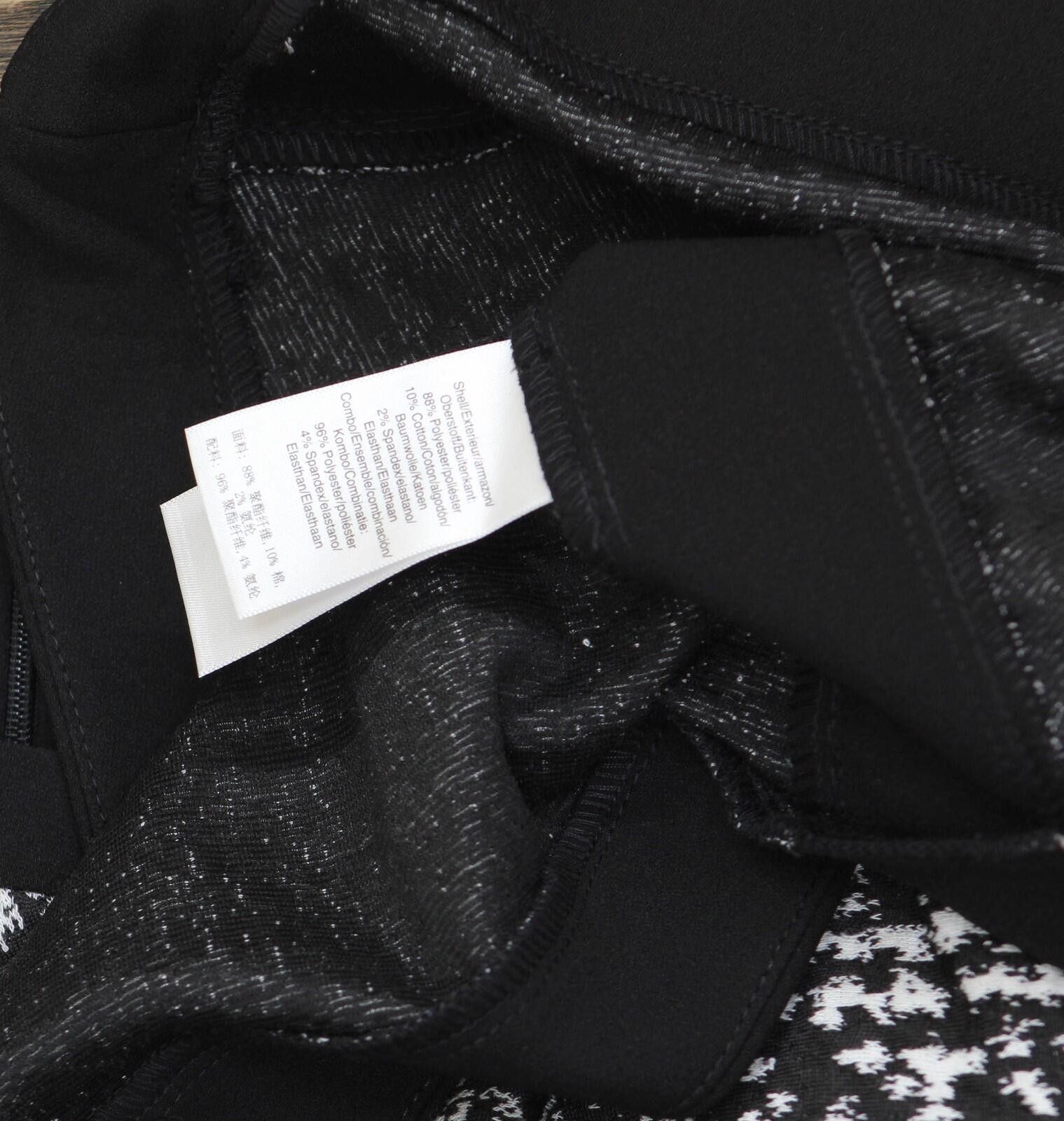 DKNY Nwt Dkny Flare Sleeveless Cocktail Dress Black / White 10p Size L / US 10 / IT 46 - 6 Thumbnail