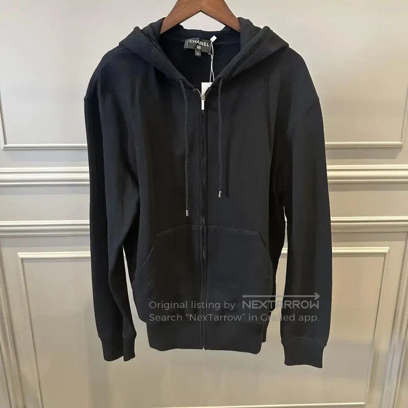 Chanel Chanel Black Cotton Long Sleeve Hoodie . Size M / US 6-8 / IT 42-44 - 1 Thumbnail