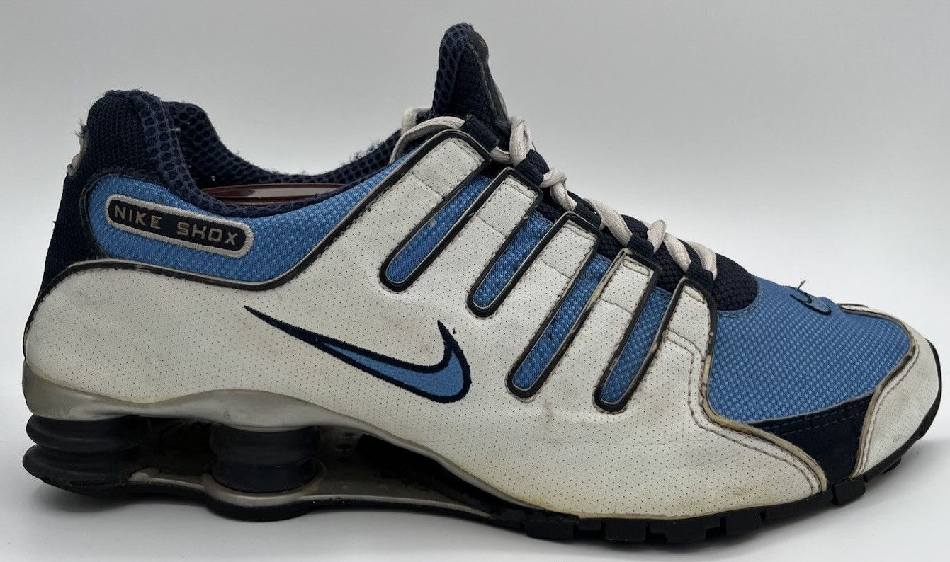 Nike Vintage Nike Shox NZ 305618-445 White Light Blue Men Size 10 Size US 10 / EU 43 - 4 Thumbnail