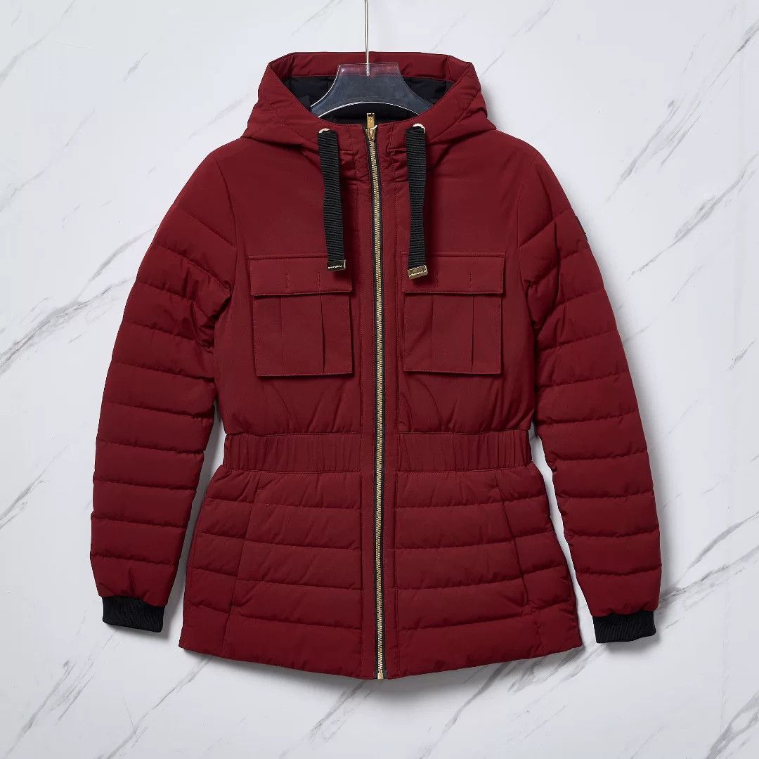 Moose Knuckles Moose Knuckles Red Fitted Hooded Down Jacket Size M / US 6-8 / IT 42-44 - 1 Thumbnail