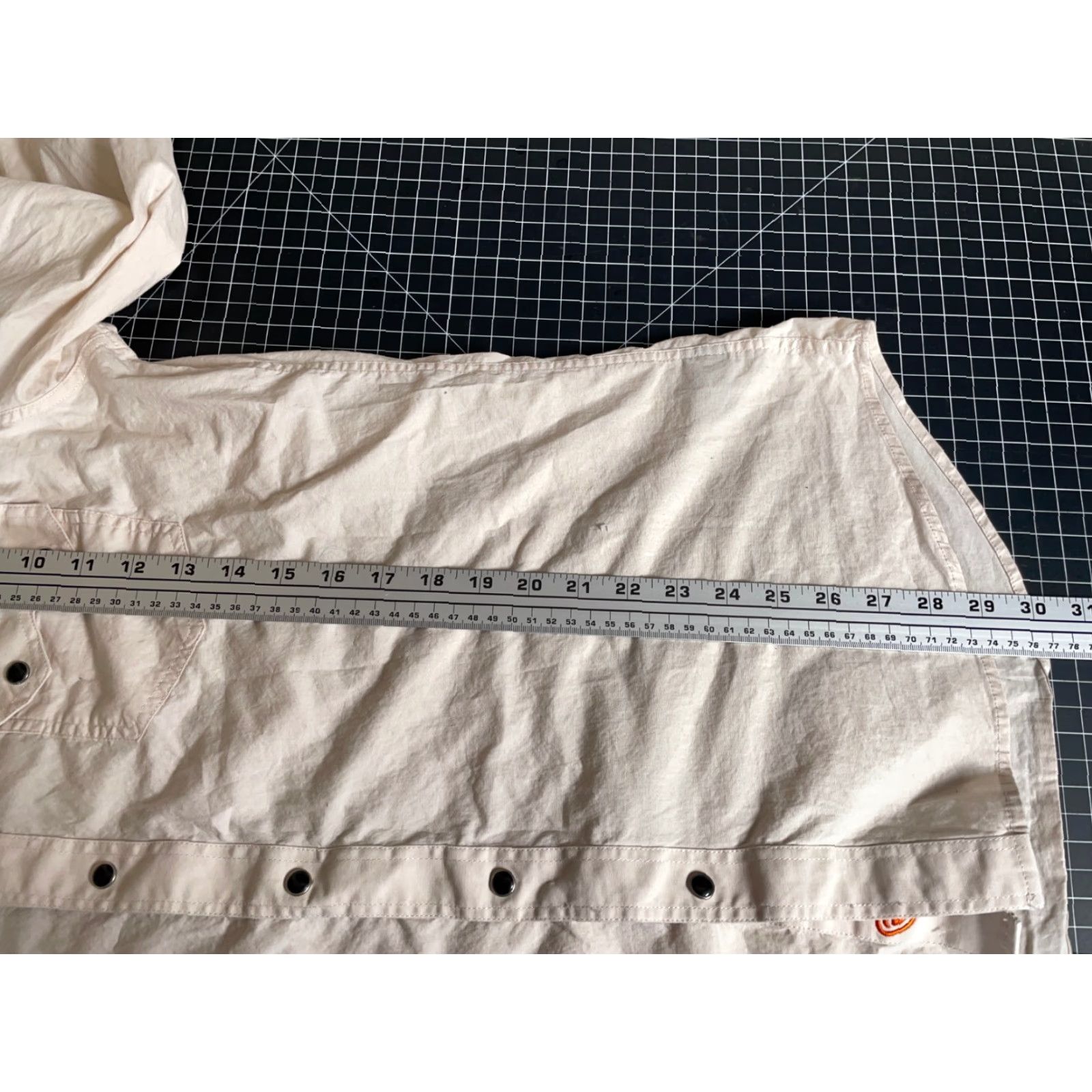 Denime VINTAGE Rock & Roll Denim Western Shirt Mens Large Beige Embroidered Pearl Snap Sawtooth Size US L / EU 52-54 / 3 - 6 Thumbnail