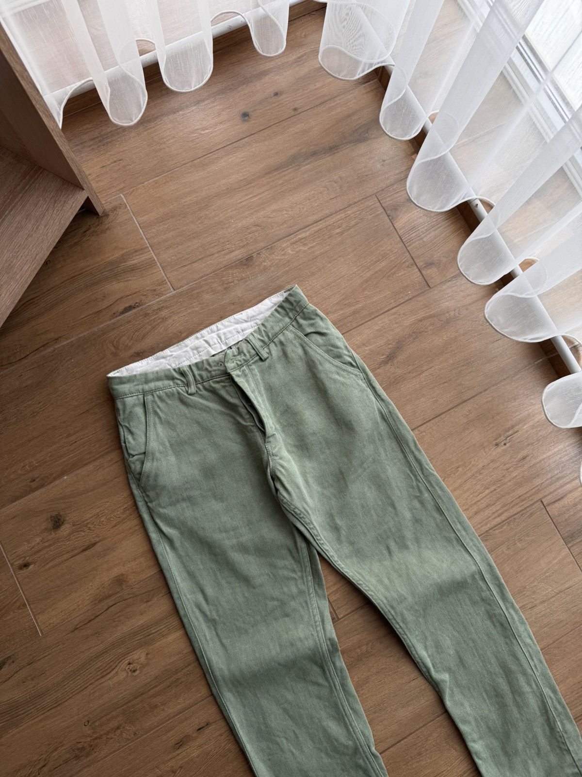 Freitag × Vintage Vintage Freitag E550 Indigo Green Selvedge Workwear Pants Size US 28 / EU 44 - 3 Thumbnail