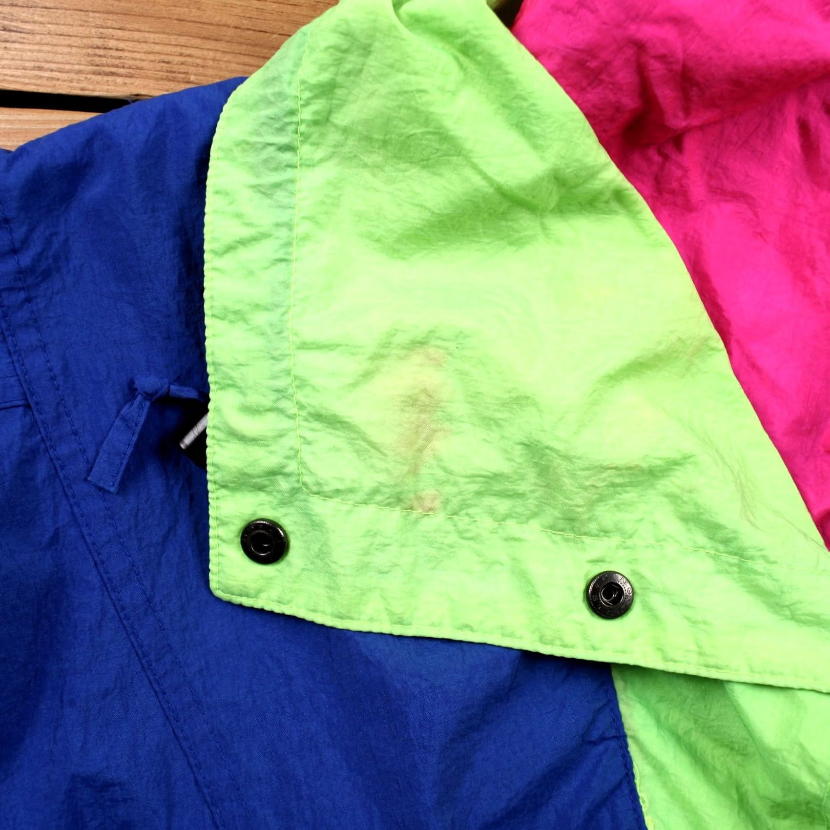 Vintage VINTAGE Progear Windbreaker Jacket Womens M Blue Nylon 1/4 Zip 80s Neon Pullover Size M / US 6-8 / IT 42-44 - 4 Thumbnail