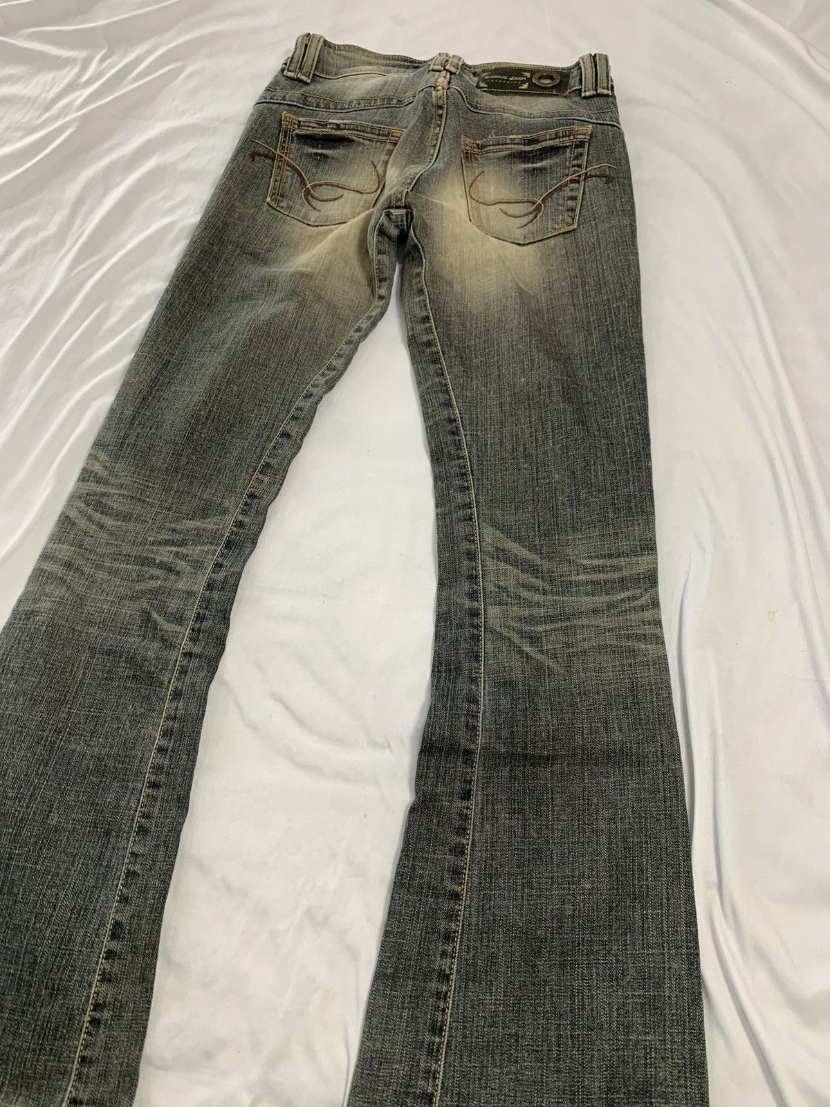 If Six Was Nine Vintage flare vienus jeans pant tornado mart style Size US 27 - 13 Thumbnail