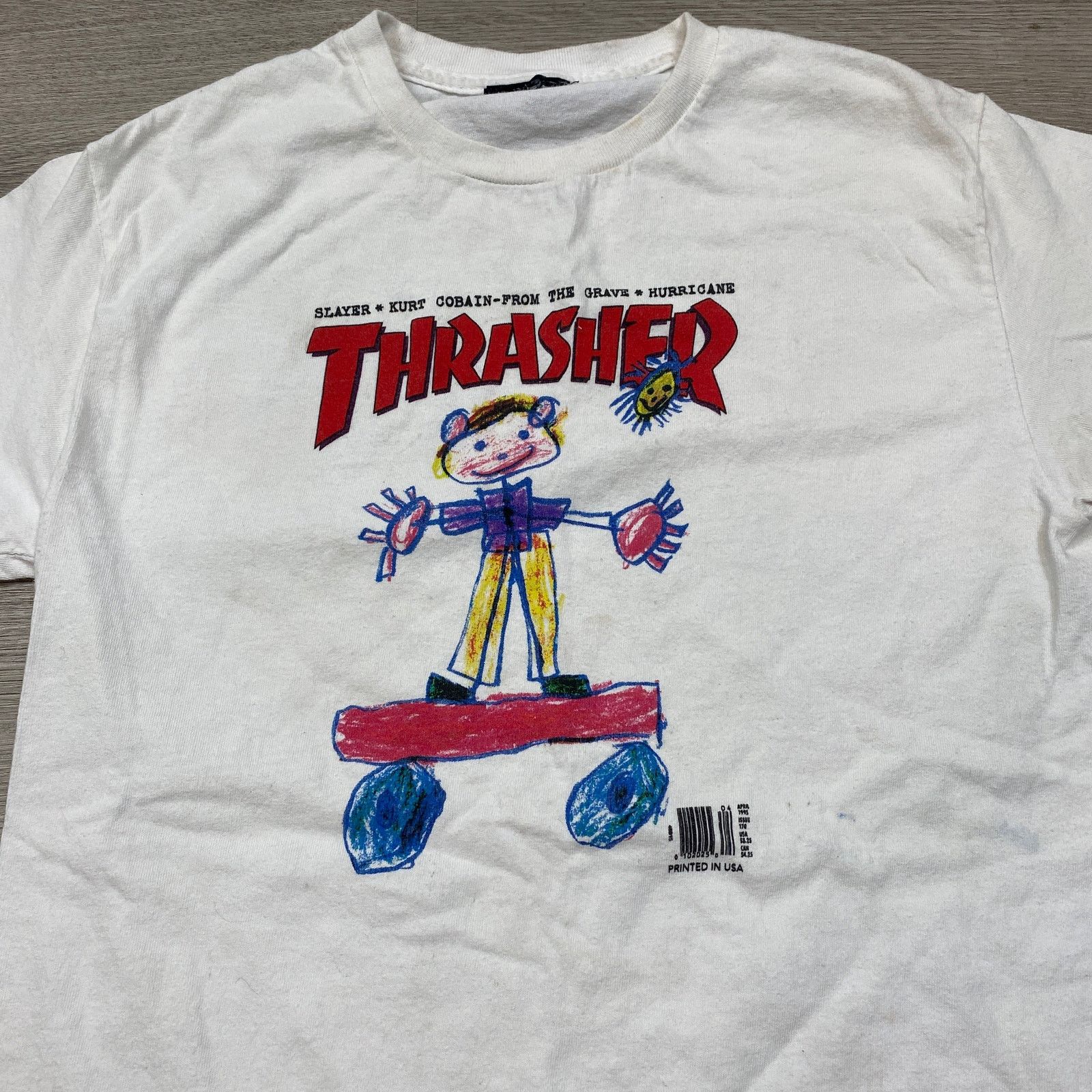 Thrasher Thrasher Magazine Kid Cover Kurt Cobain T Shirt Men's S Size US S / EU 44-46 / 1 - 2 Thumbnail