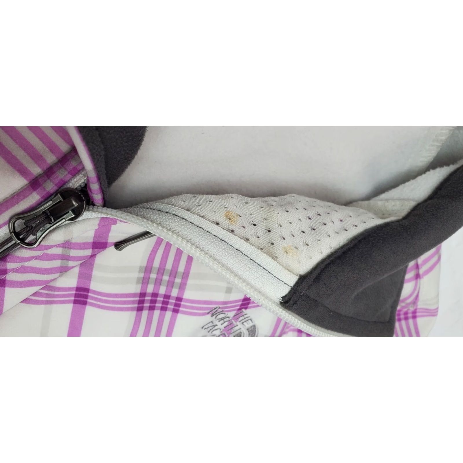 The North Face The North Face Apex Bionic Jacket Women PS Petite Small Purple Plaid Fleece Size S / US 4 / IT 40 - 3 Thumbnail