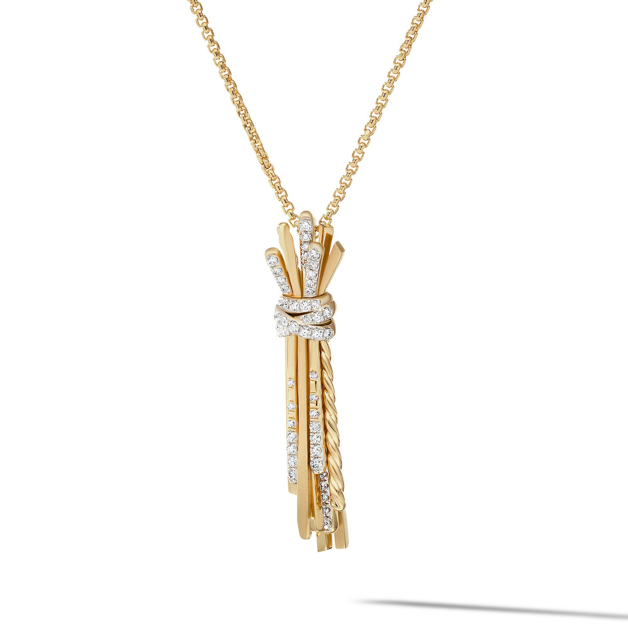 David Yurman o1w1db10325 N17266D Size:6 /Necklace in 18K in Golden Size ONE SIZE - 1 Thumbnail
