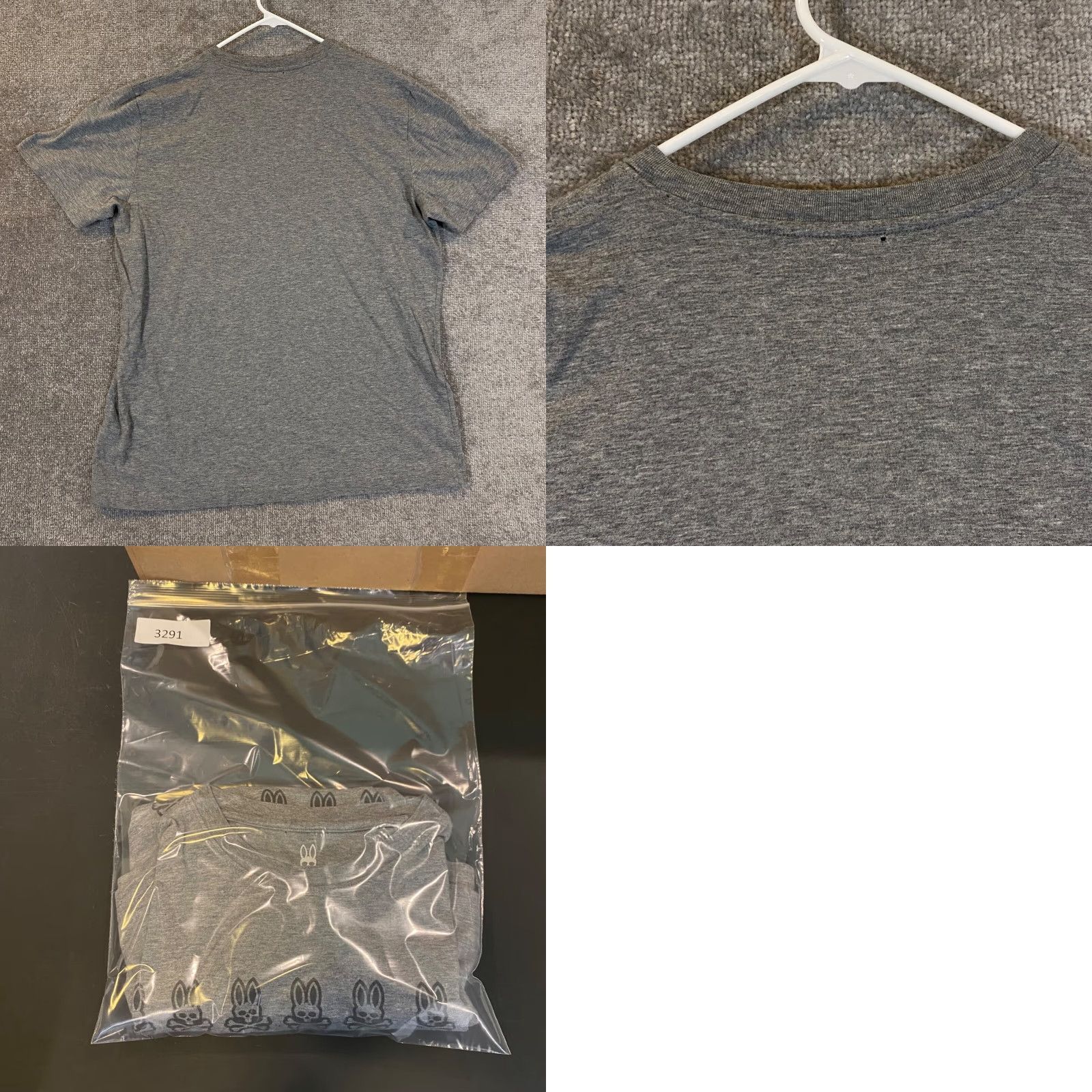Psycho Bunny Psycho Bunny Shirt Mens L Gray Logo Tee Short Sleeve Peru Vintage No Size US L / EU 52-54 / 3 - 8 Thumbnail