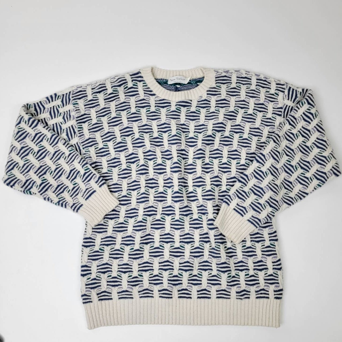 Vintage Vintage Chunky Knit Sweater - L Size US L / EU 52-54 / 3 - 1 Thumbnail