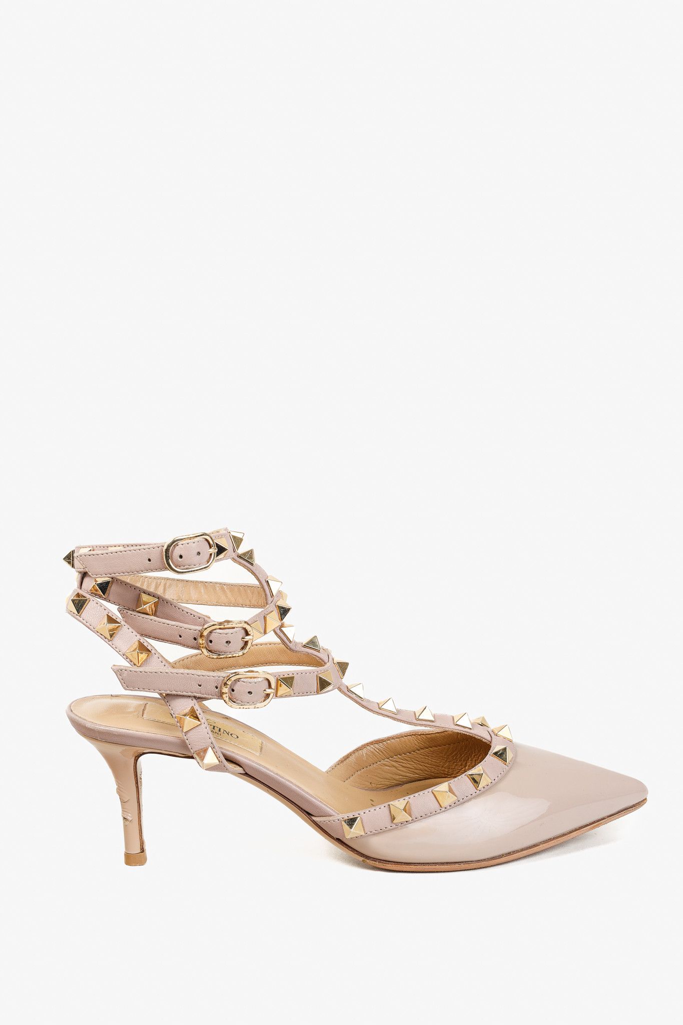 Valentino Valentino Garavani Rockstud 65 Patent Leather Caged Pumps Size US 6 / IT 36 - 1 Thumbnail