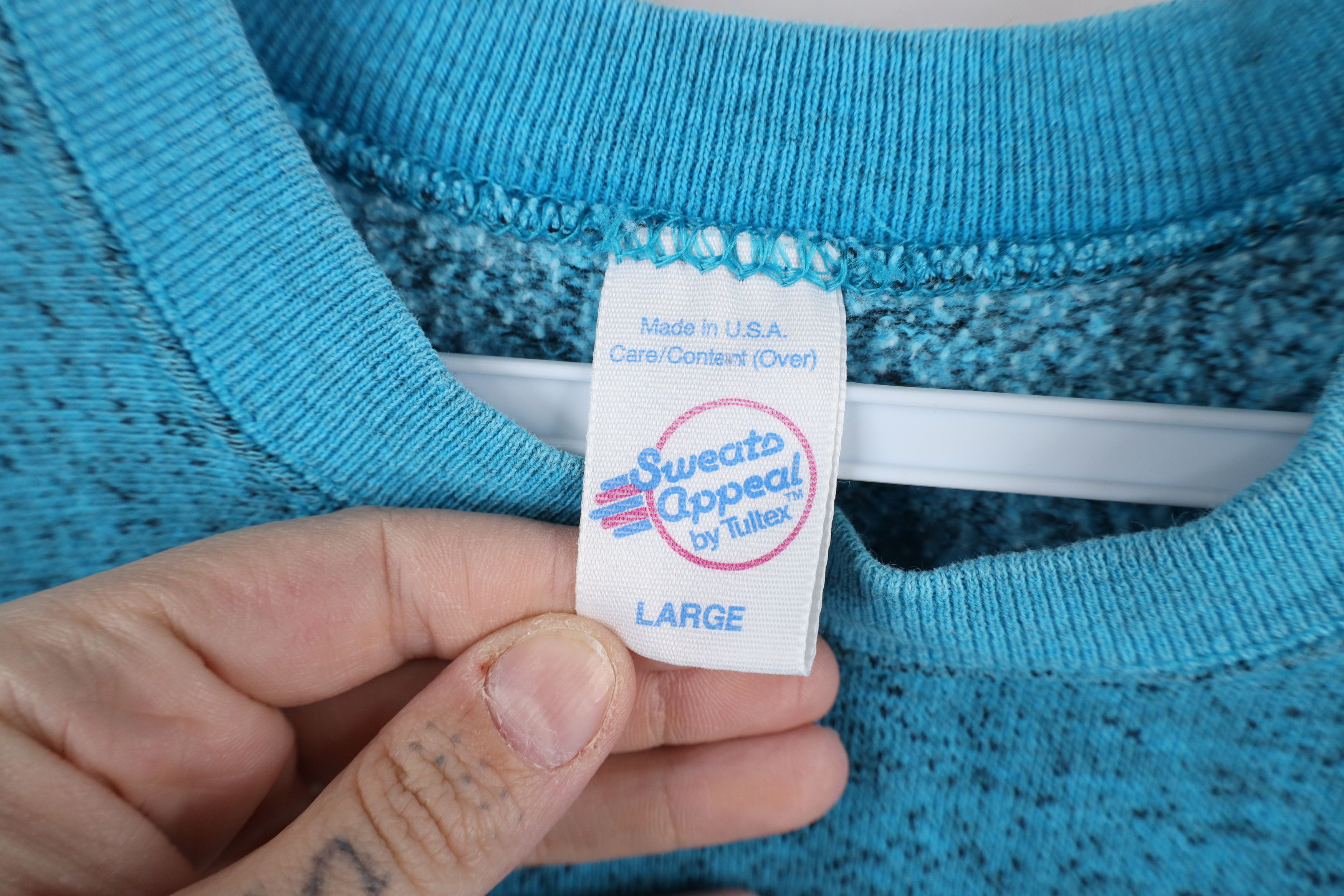 Vintage Vintage 80s 90s Streetwear Fleck Crewneck Sweatshirt USA Size L / US 10 / IT 46 - 8 Thumbnail