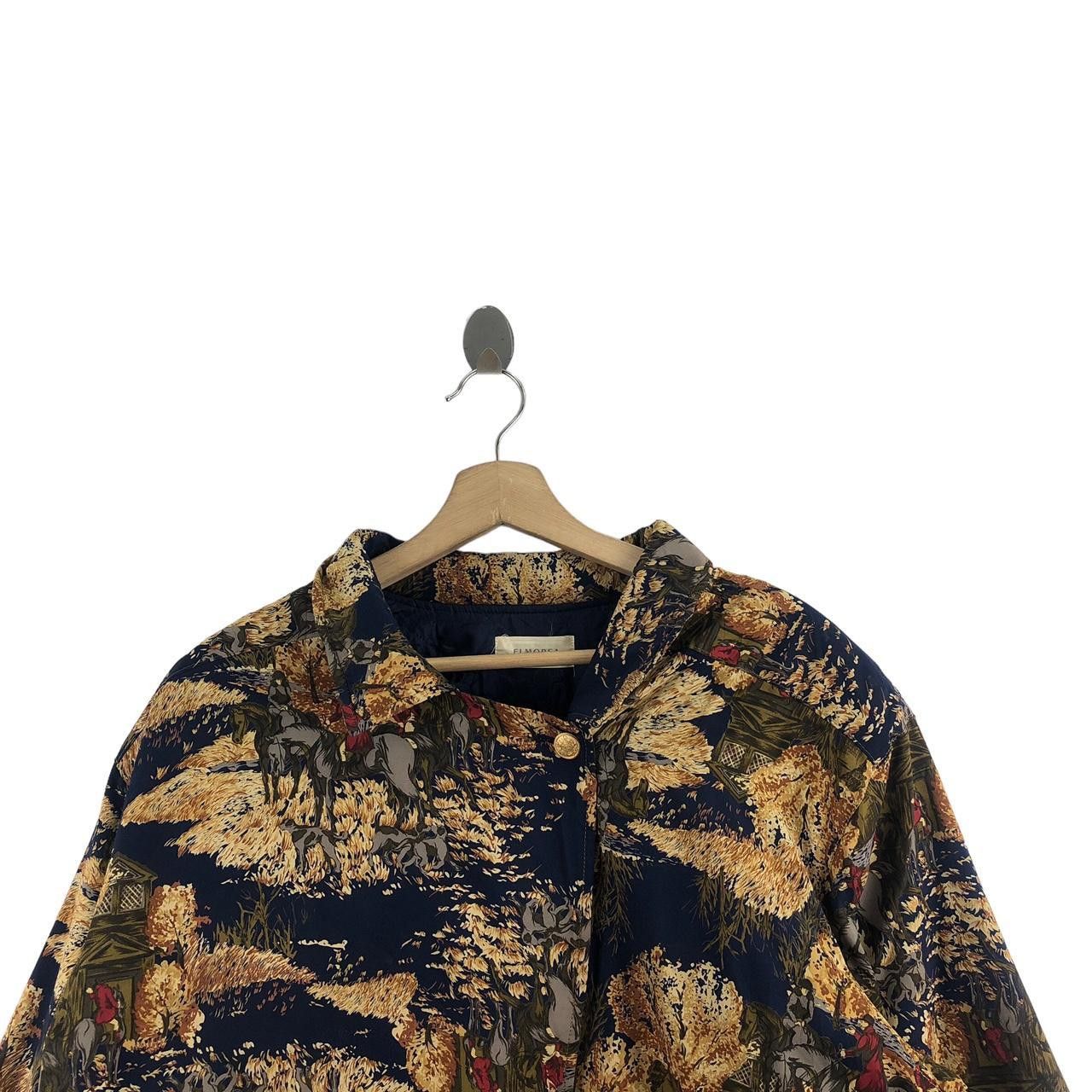 Other Vintage ELMOREA JAPAN Horse Painting Nature AOP Jacket Size L / US 10 / IT 46 - 3 Thumbnail