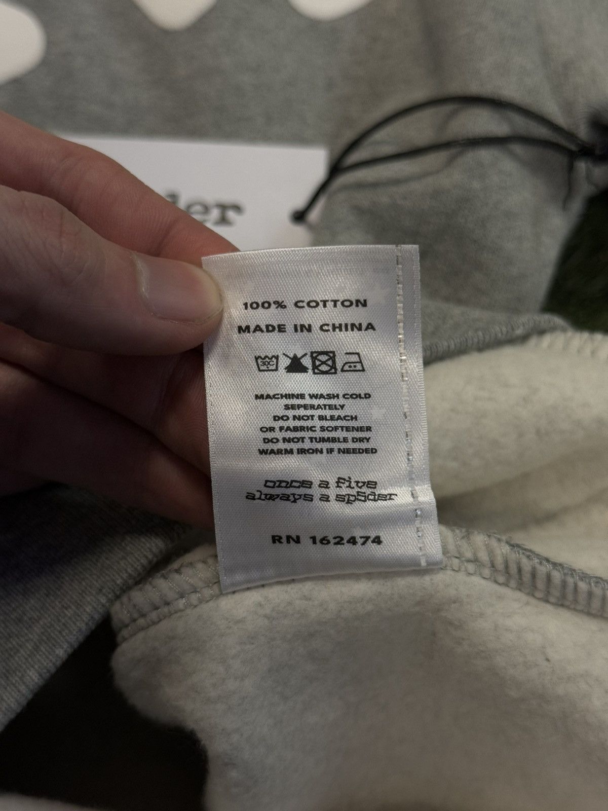 Sp5der Sp5der Worldwide Grey Beluga Hoodie Size S (NEW) Size US S / EU 44-46 / 1 - 9 Thumbnail
