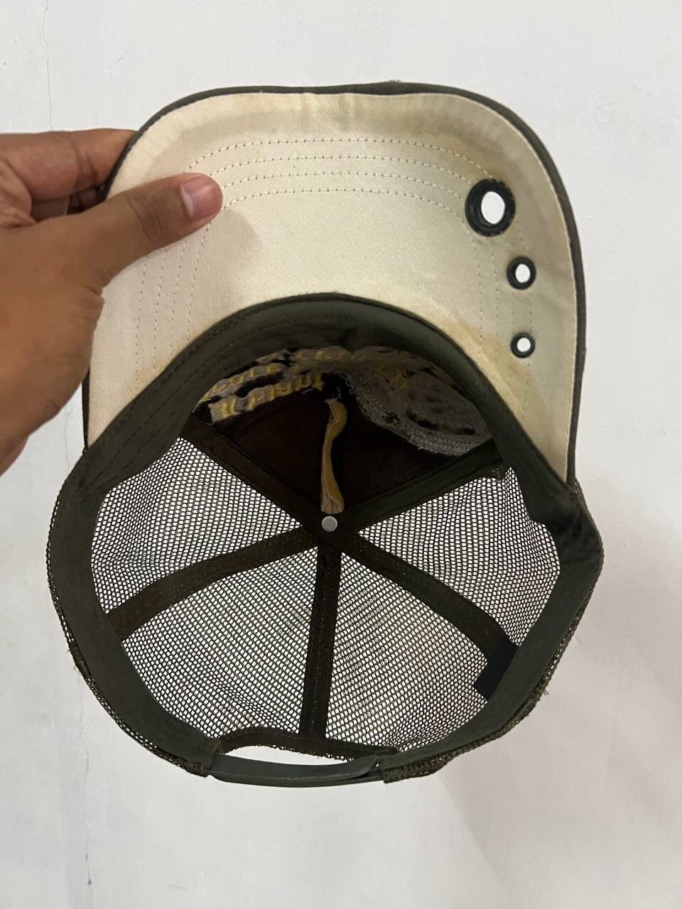 Japanese Brand Peace Distressed Style Trucker Hat Size ONE SIZE - 8 Thumbnail