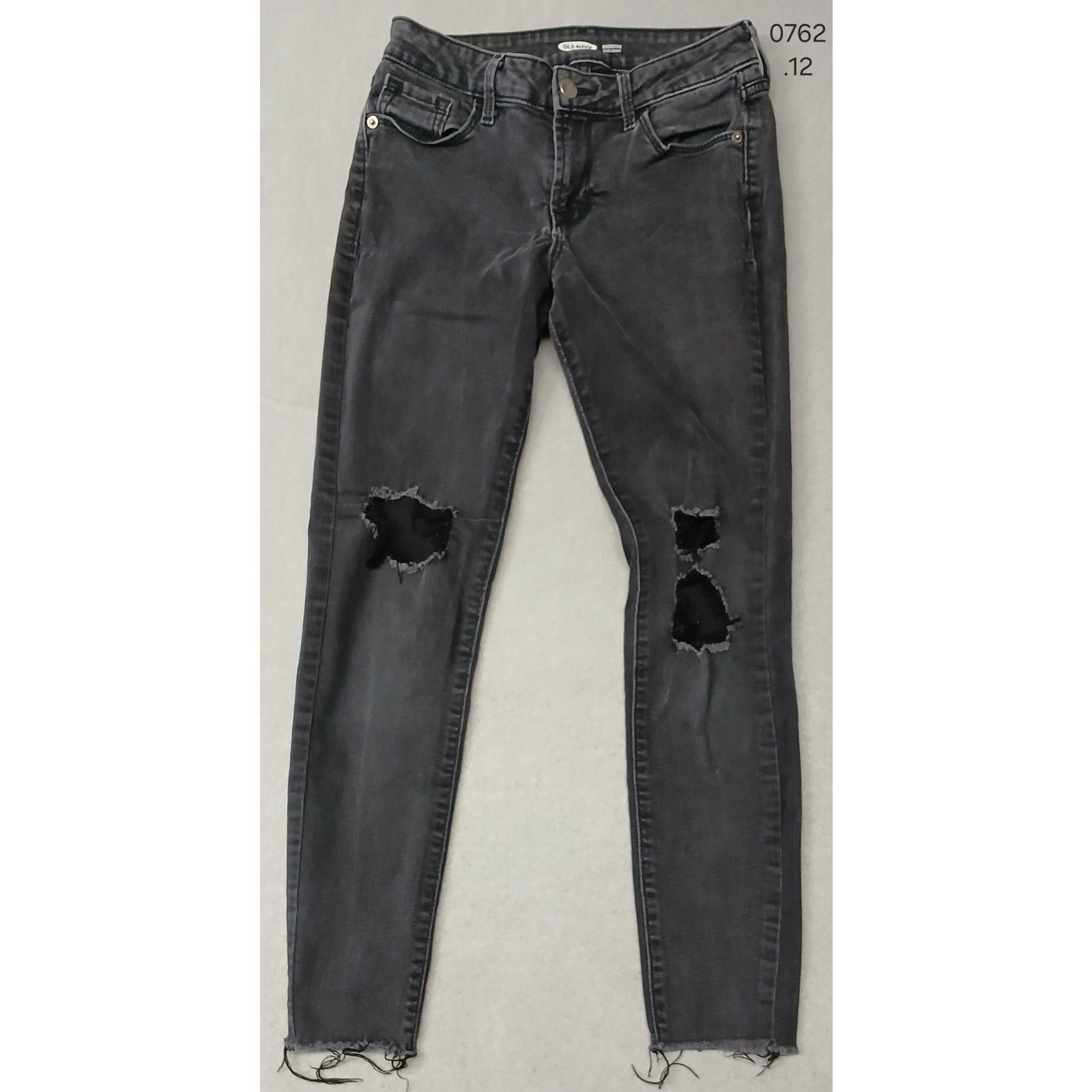 Old Navy Old Navy (4) Women's Black Rockstar Super Skinny Jeans Size 27" / US 4 / IT 40 - 1 Thumbnail