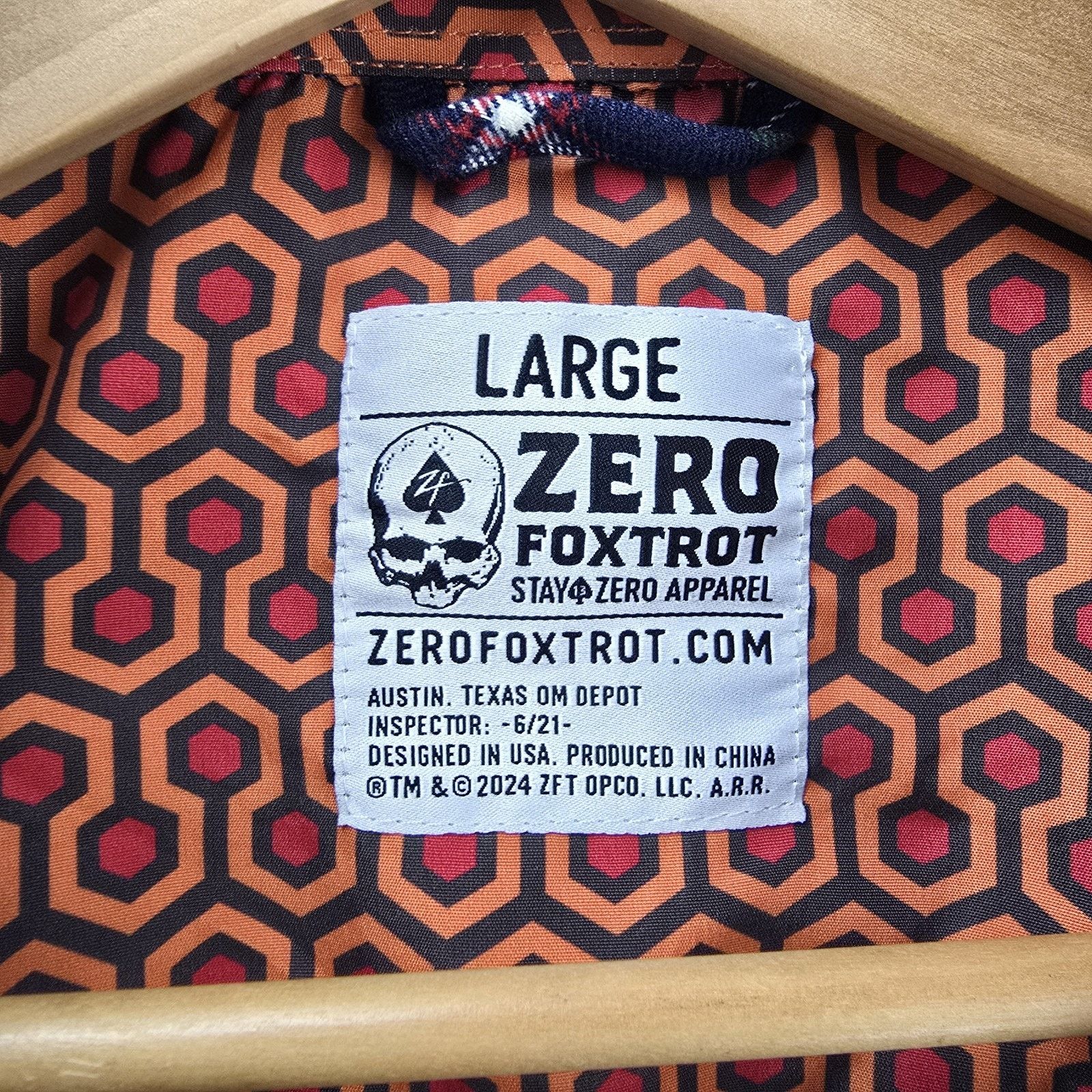 Other Zero Foxtrot Flannel Button Up Shirt Mens Large Long Sleeve Size US L / EU 52-54 / 3 - 7 Thumbnail