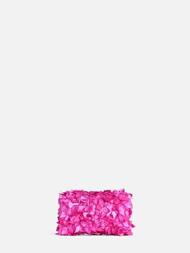 Balenciaga Balenciaga Hourglass Wallet On Chain with Satin Bow Pink Size ONE SIZE - 2 Thumbnail