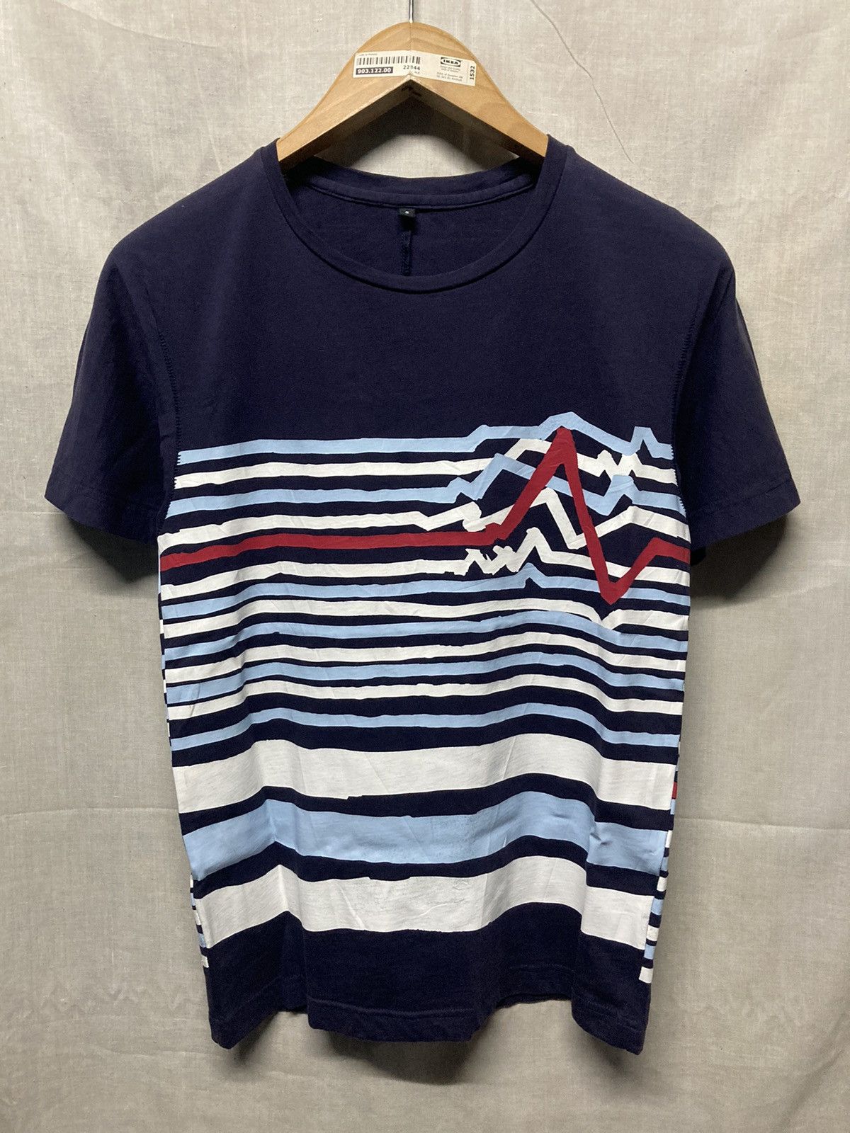Designer × Marithe + Francois Girbaud Marithe Francois Girbaud Stripe Abstract Tee Size US S / EU 44-46 / 1 - 1 Thumbnail