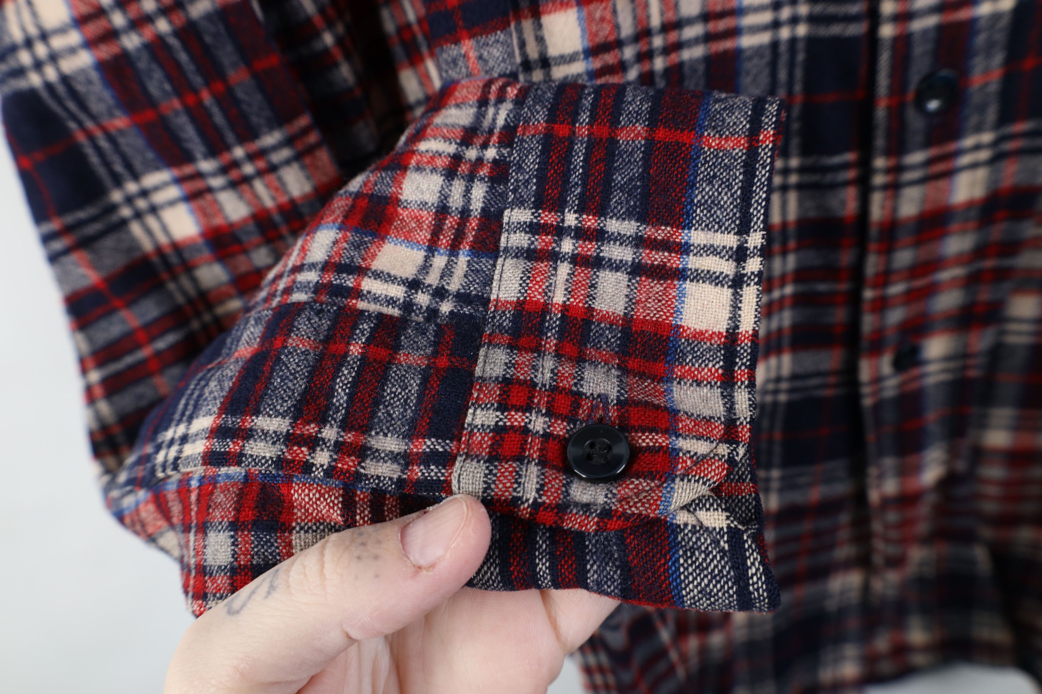 Pendleton Vintage 70s Pendleton Wool Knit Collared Button Shirt USA Size US L / EU 52-54 / 3 - 6 Thumbnail