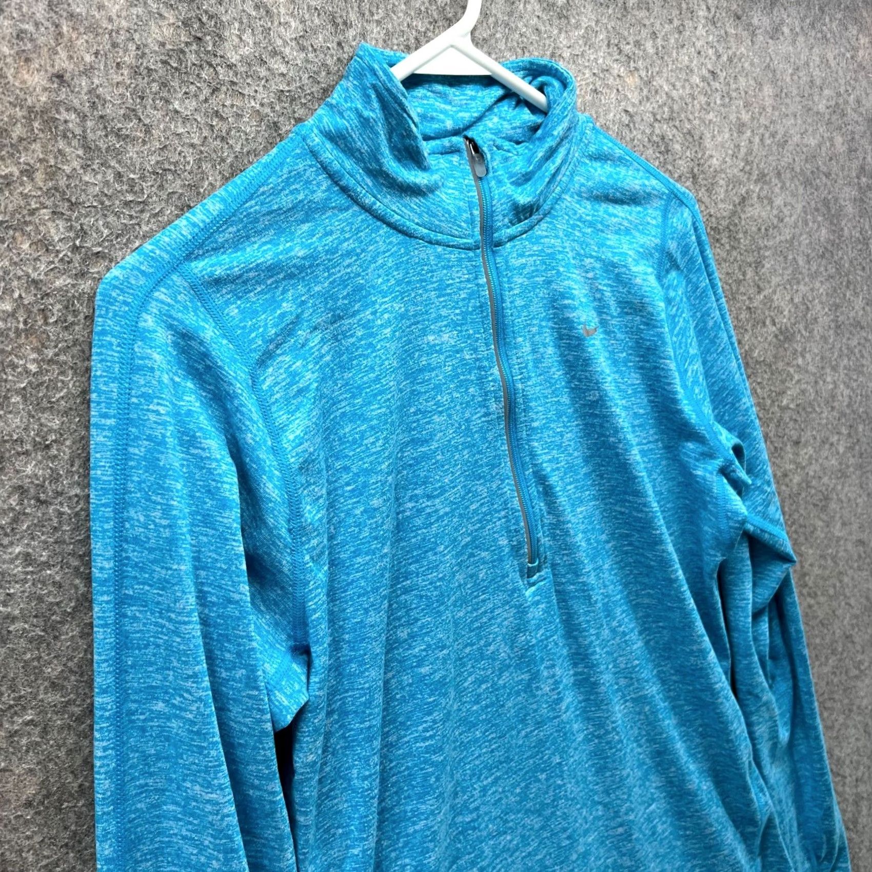 Nike Nike Sweatshirt Womens Small Blue 1/2 Zip Dri-FIT Element Stretch Size S / US 4 / IT 40 - 7 Thumbnail