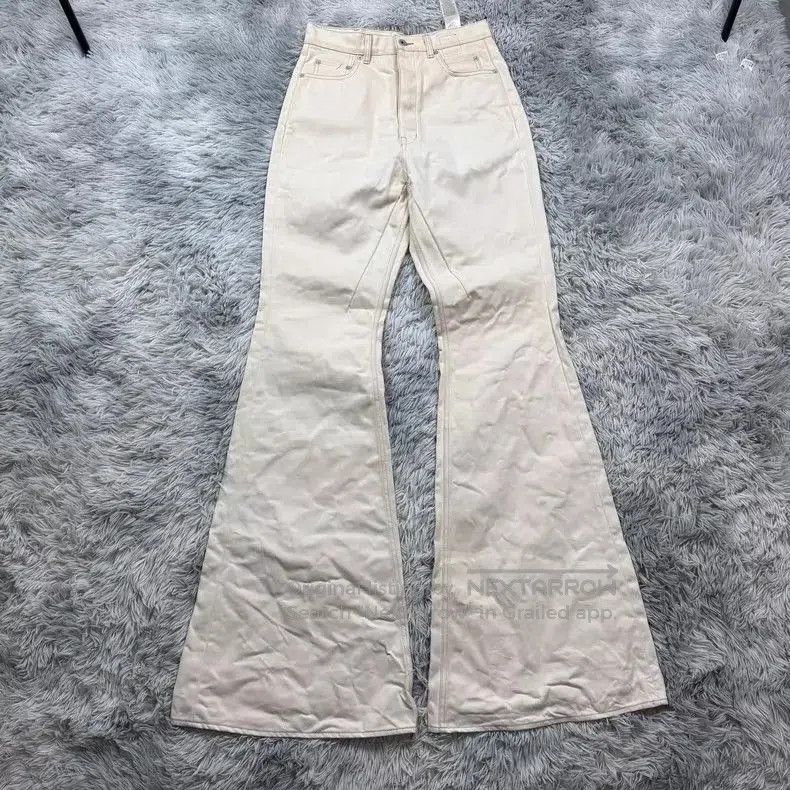 パンツ white flare denim remake rick owens Rick Owens Rick Owens Bolan White Denim Pants. | Grailed