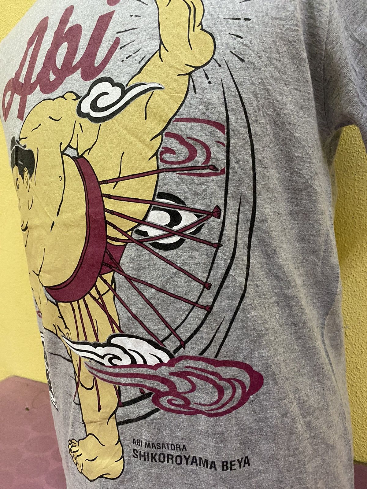 Japanese Brand Abi Sumo Shikoroyama Beya Tshirt Size US M / EU 48-50 / 2 - 4 Thumbnail