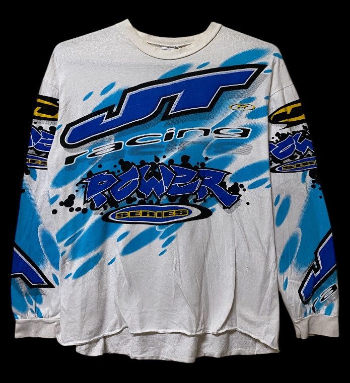 Fox Racing Vintage 90s JT sport Racing Team Shirt Motocross moto-X Size US M / EU 48-50 / 2 - 1 Thumbnail