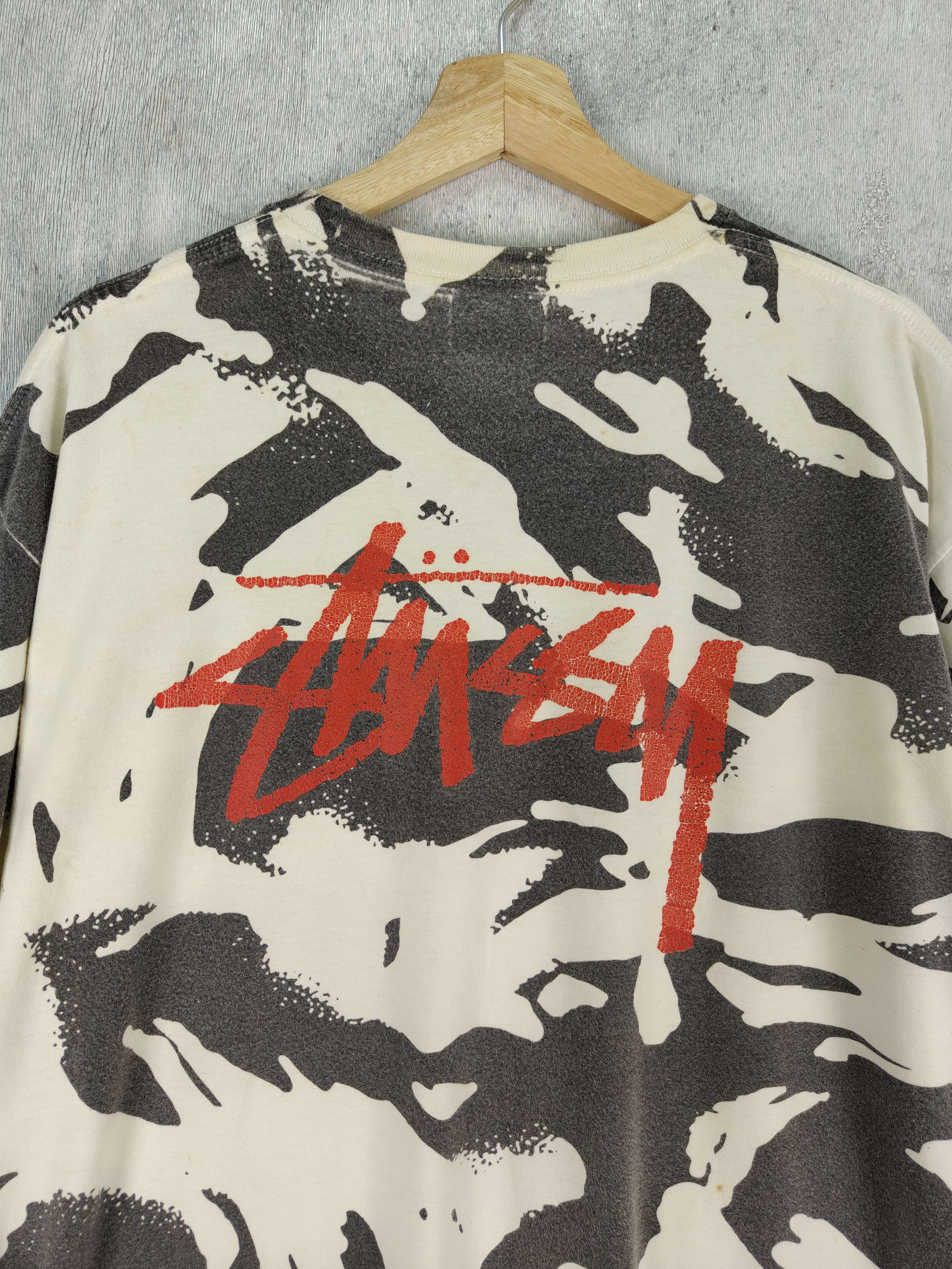 Stussy × Vintage Vintage Stussy Camo Style Streetwear Shirt Size US XL / EU 56 / 4 - 9 Thumbnail