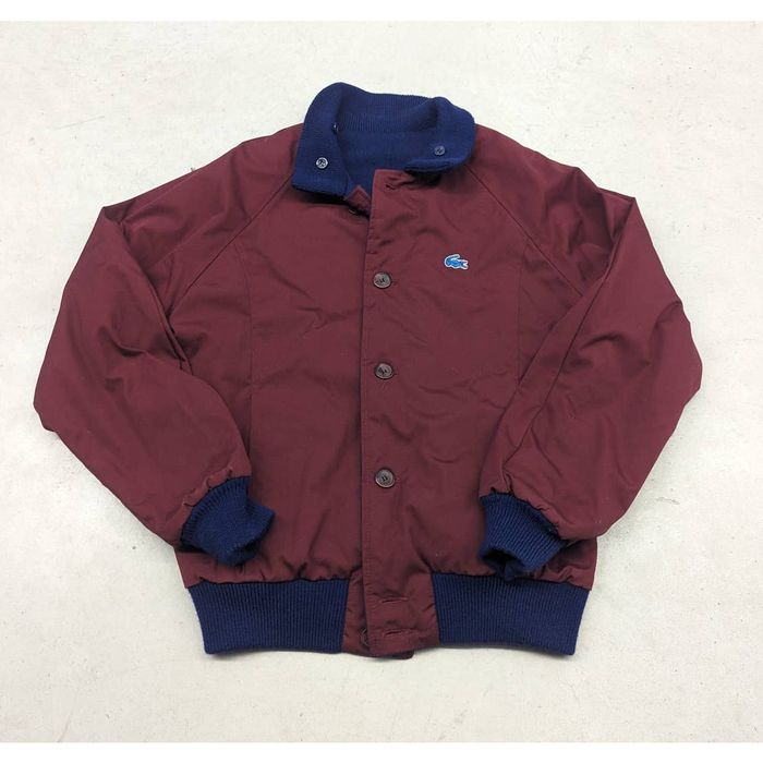 Vintage Vintage IZOD x Lacoste reversible bomber jacket | Grailed