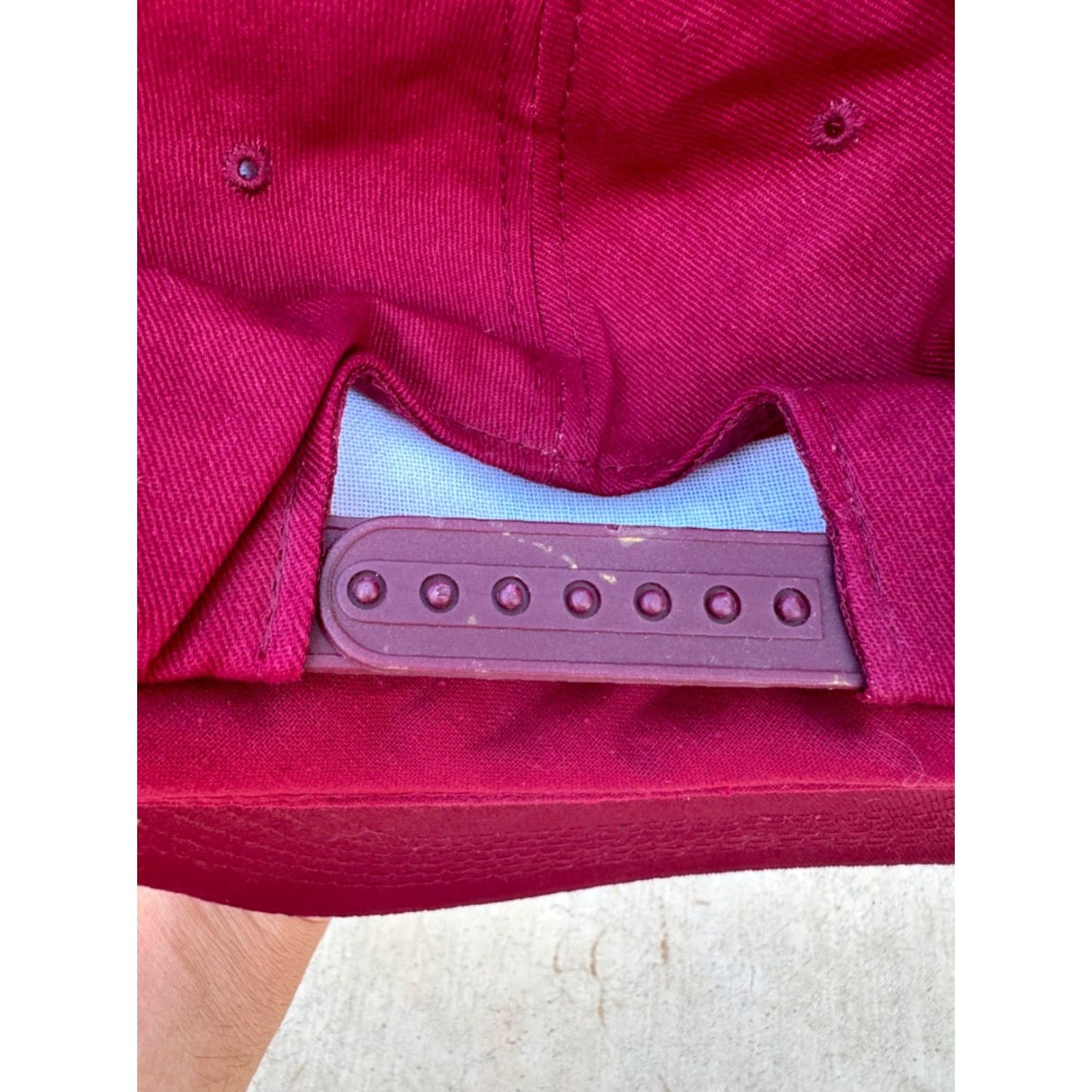 Vintage VINTAGE KC CAPS Trucker Hat Snapback Rope Cap Dog RKNC Newfoundland Club Men One Size Maroon City Snapback Mens Size ONE SIZE - 3 Thumbnail