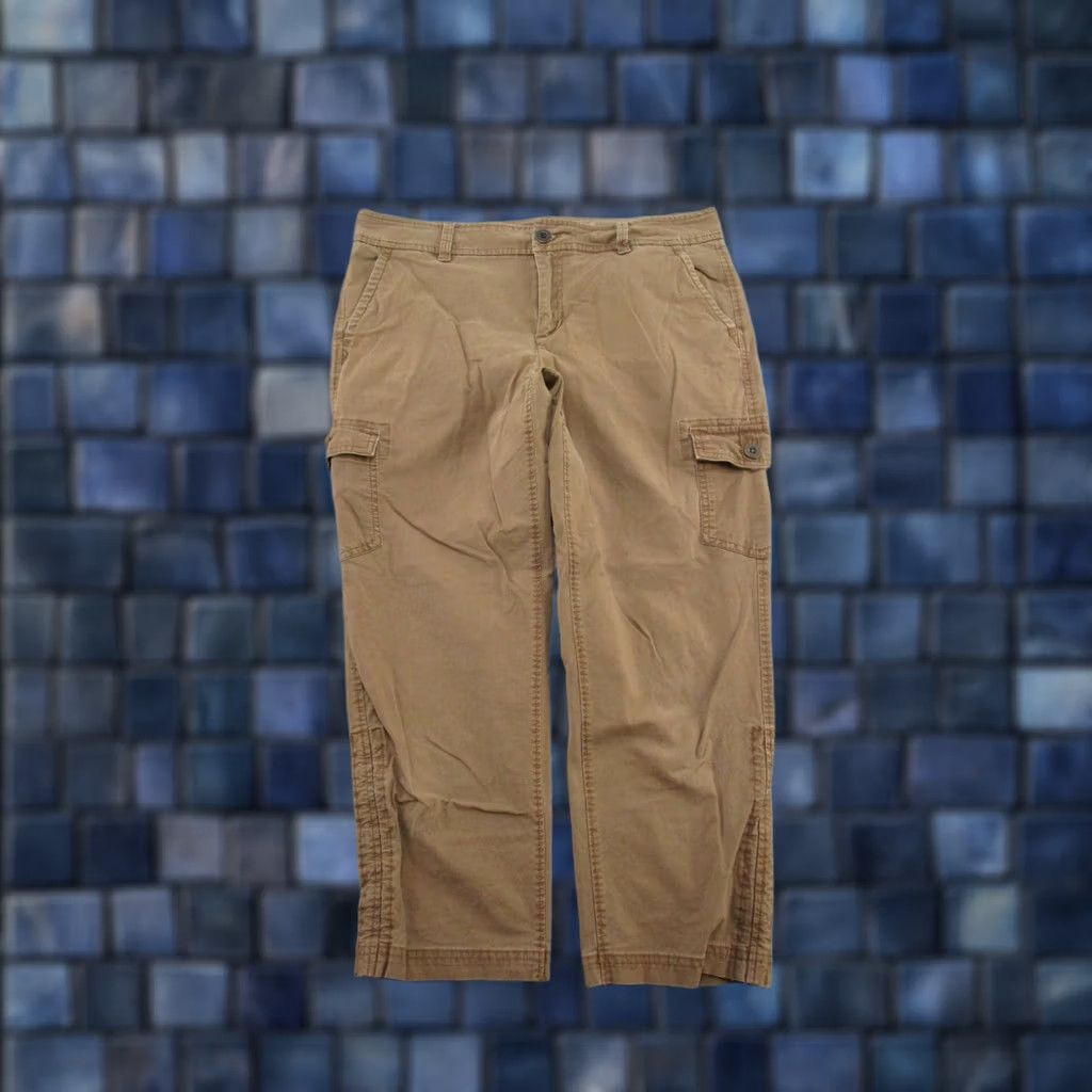 Eddie Bauer Eddie Bauer Cargo Pants Womens 8 Brown Regular Straight Pockets Cargo Military Outdoors Hiking Stretch Denim? Size 30" / US 8 / IT 44 - 1 Thumbnail