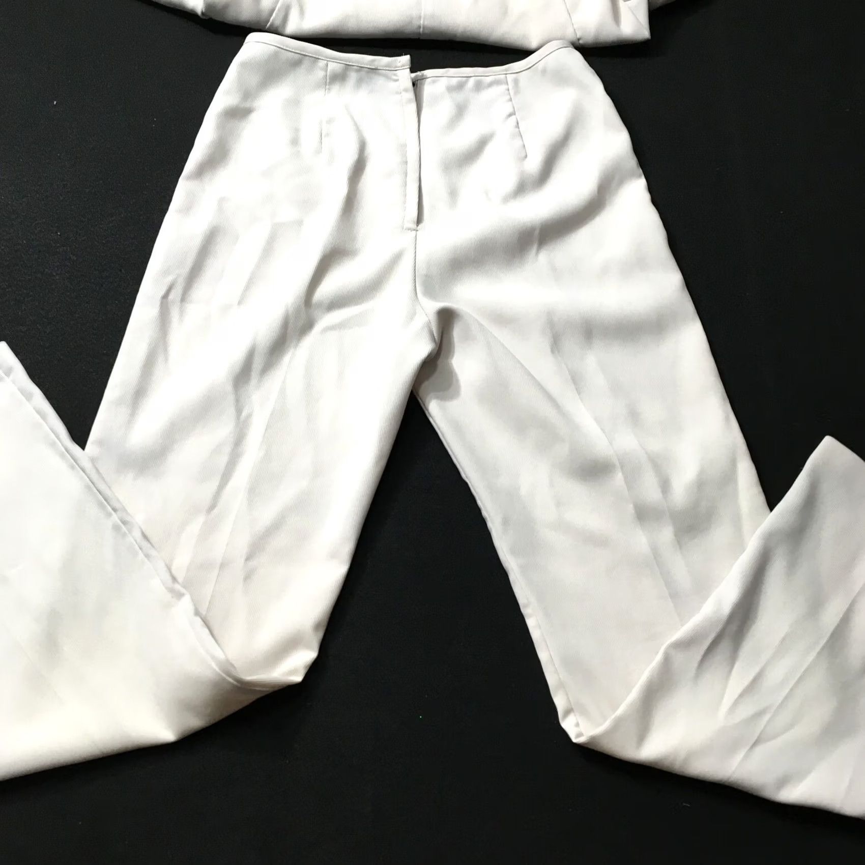 Vintage Breakin' Loose 3 Piece Set Jacket Vest Pants Ensemble beige Women Juniors 11/12 Suit Set Slim Notch Lapel Long Sleeve Solid Brown? Size 32" / US 10 / IT 46 - 4 Thumbnail