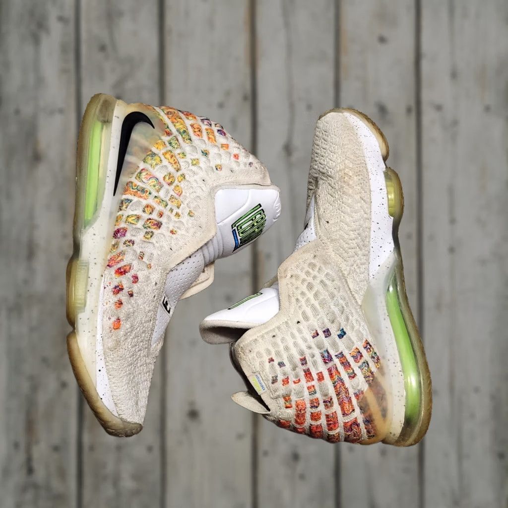 Nike Nike LeBron 17 Air Command Force Mens 10.5 White Multicolor BQ3177-100 Sneaker Basketball Shoes Size US 10 / EU 43 - 1 Thumbnail
