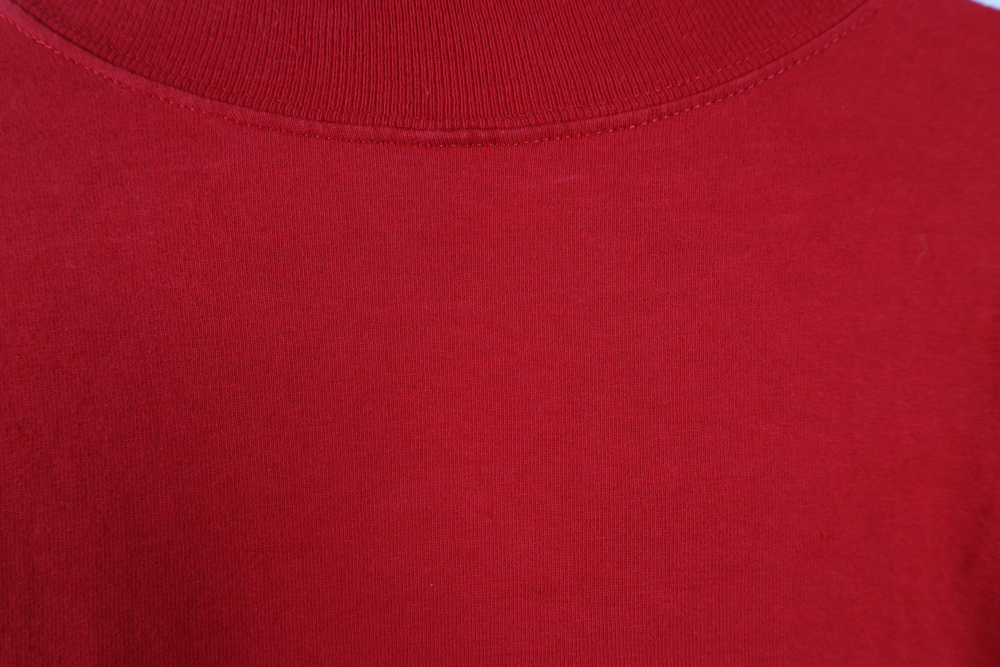 Russell Athletic Vintage 90s Russell Athletic Long Sleeve T-Shirt Cotton Red Size US L / EU 52-54 / 3 - 9 Thumbnail