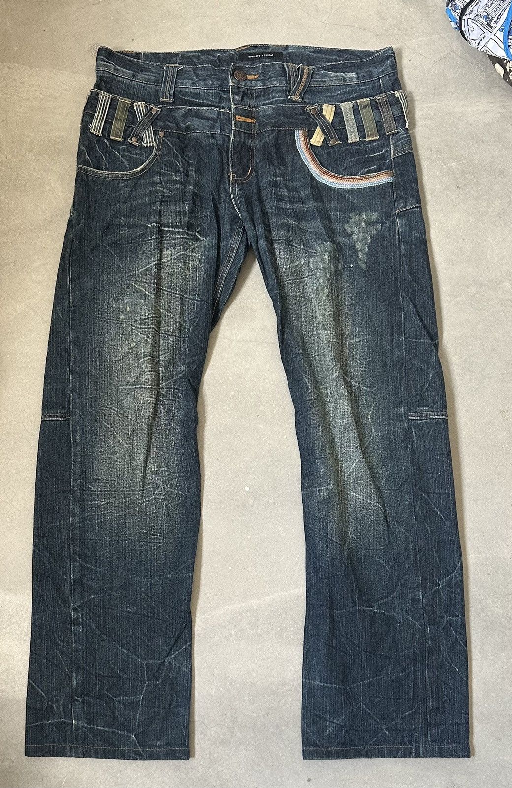 MEMORY SPECIAL DOUBLE WAIST IF SIX DENIM PANT