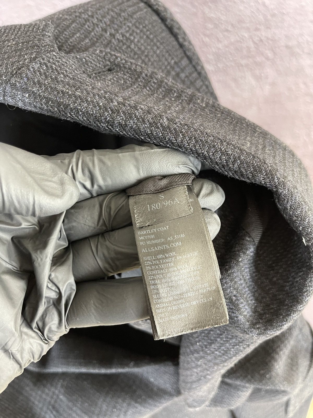 Allsaints Allsaints Thirty six Barley checkered coat Italian cloth Size US S / EU 44-46 / 1 - 12 Thumbnail