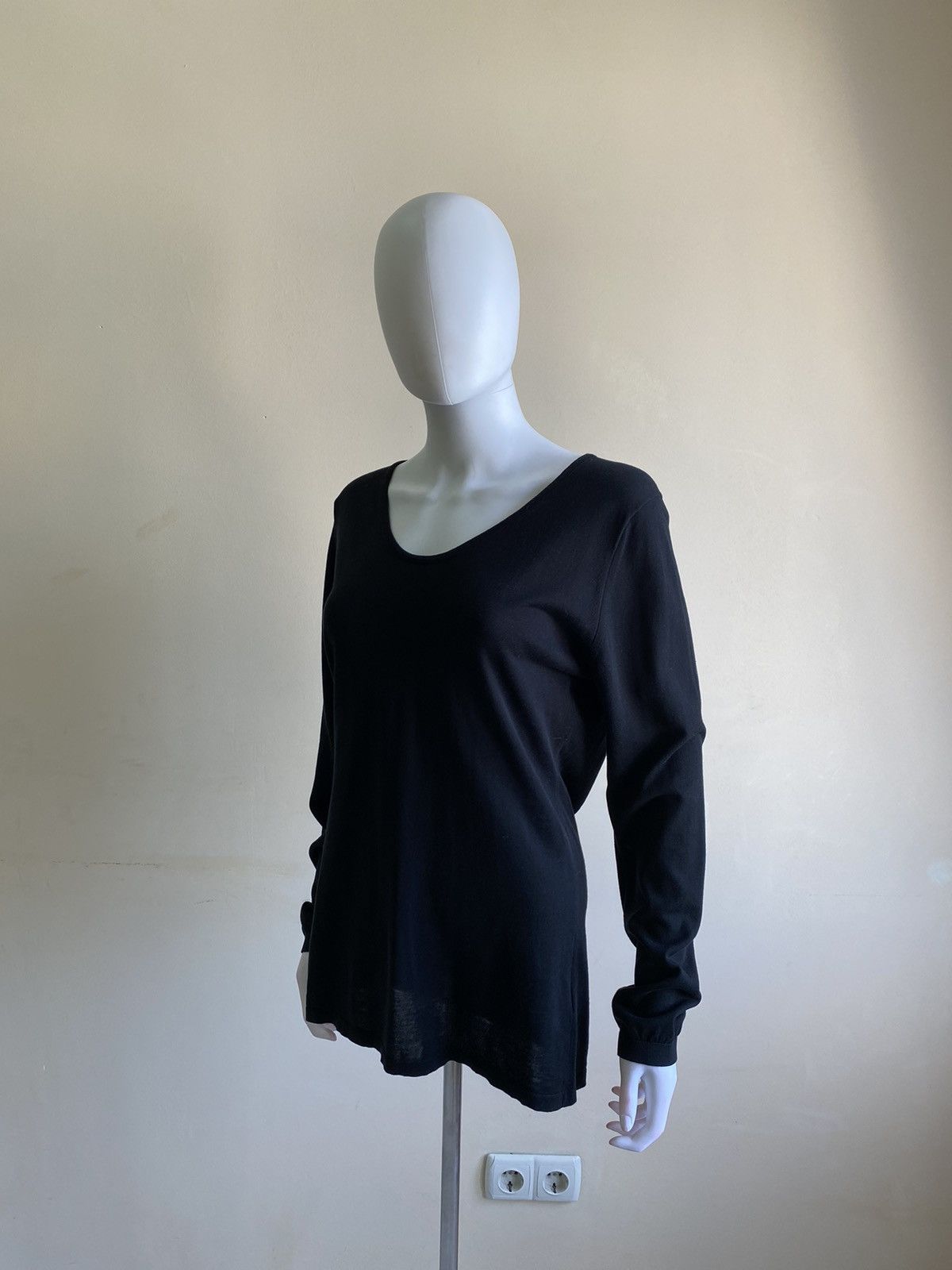 John Smedley John Smedley Womens Black Long Sleeve Top Size M Size M / US 6-8 / IT 42-44 - 5 Thumbnail